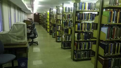 Science Library Annex stacks at UNC, Chapel Hill, North Carolina free photo