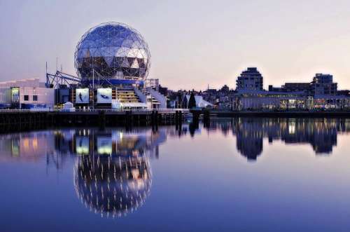 Science World skyline in Vancouver, British Columbia, Canada free photo