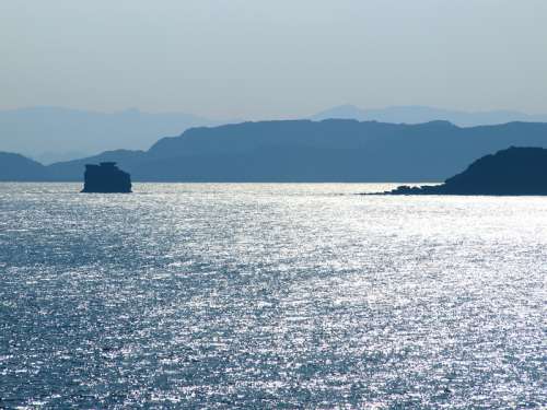 Sea landscapes with hills and islands in Taiwan free photo