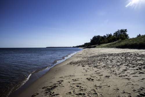 Shoreline and landscape of Lake Superior, Michigan free photo