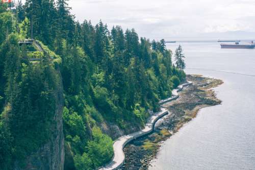 Shoreline Landscape in Vancouver, British Columbia, Canada free photo