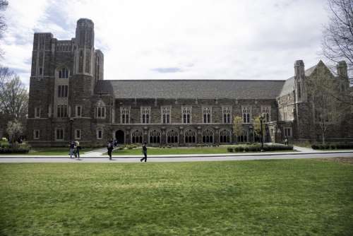 Sides of the Duke University Chapel in Durham, North Carolina free photo