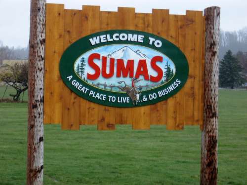 Sign of Sumas, Washington free photo