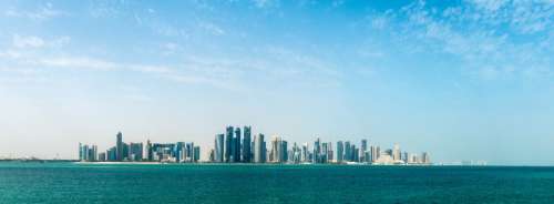 Skyline of Doha, Qatar free photo