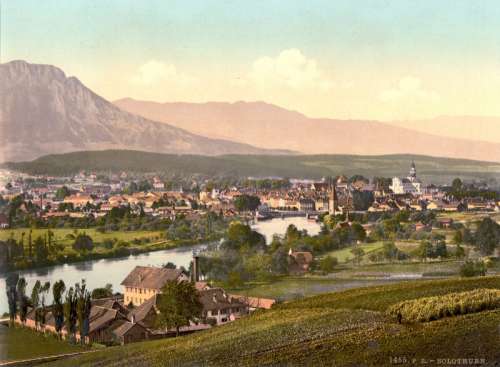 Solothurn in 1900 in Switzerland free photo