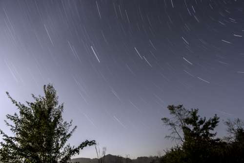 Star Trails at Governor Dodge State Park, Wisconsin free photo