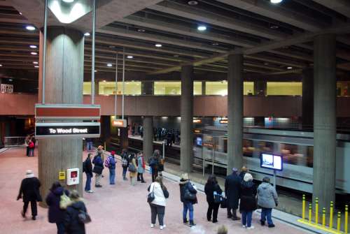 Steel Plaza subway station in Pittsburgh, Pennsylvania free photo