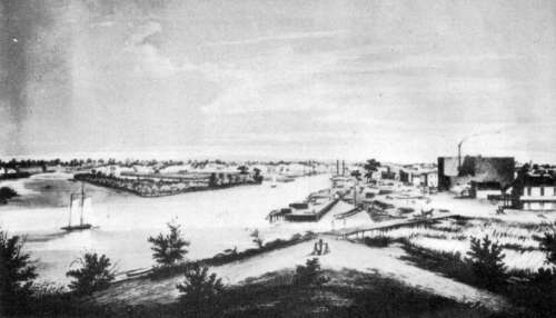 Stockton, California around 1860 free photo