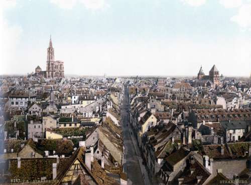 Strasbourg in the 1890s Cityscape, France free photo
