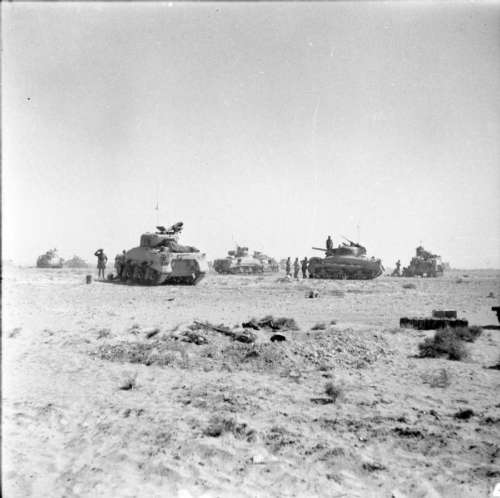 Tanks of 8th Armoured Brigade during the Second Battle of El Alamein, World War II free photo