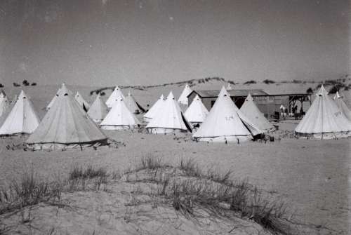 Tents in the Desert in Holon, Israel free photo