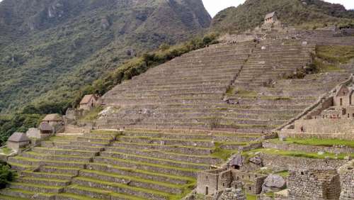 Terrace Steps at Machu Picchu, Peru free photo