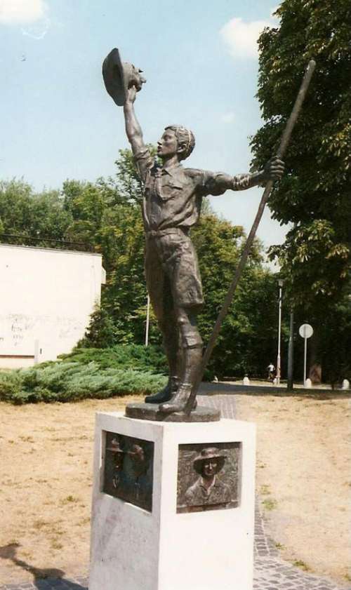 The Boy Scout Statue in Godollo, Hungary free photo