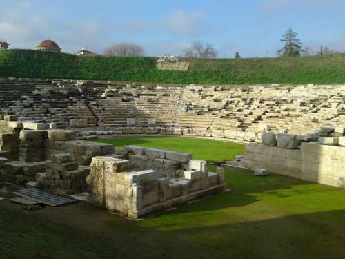 The first ancient theatre of the city in Larissa, Ireland free photo