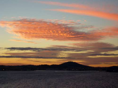 The Harbour at Sunset in Toulon, France free photo