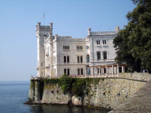 The Miramare Castle in Trieste, Italy free photo