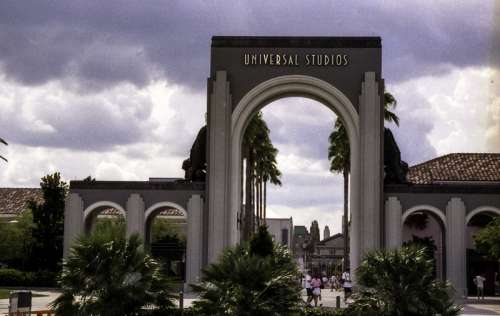 The original entrance to the theme park at Universal Studios in Orlando, Florida free photo