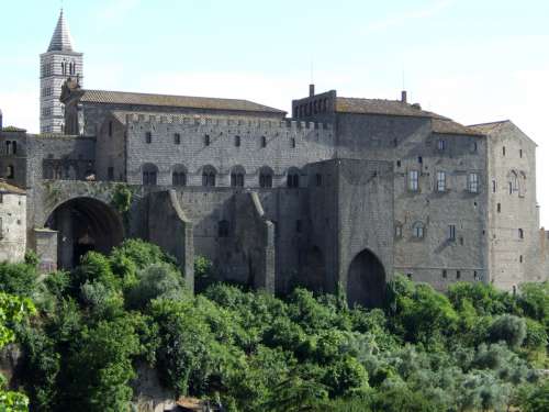The Palace of the Popes in Viterbo, Italy free photo