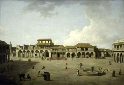 The Piazza in Havana, Cuba, in 1762 free photo