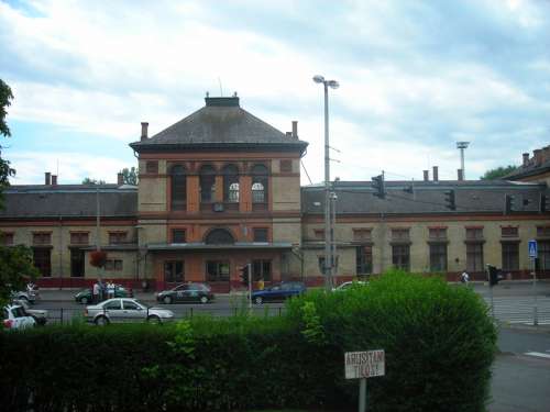 The Railway Station in Kaposvar, Hungary free photo