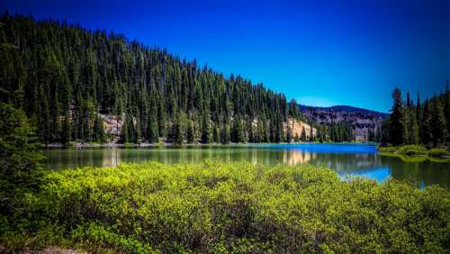 Todd Lake landscape in Oregon free photo