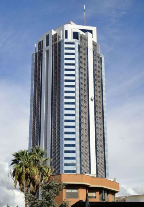 Torre Pontina, tallest building in Latina, Italy free photo