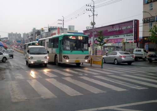 Traffic and Cars in YeongCheon, South Korea free photo