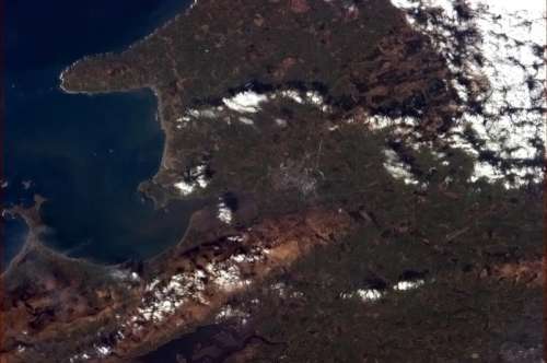 Tralee as seen from the International Space Station in Ireland free photo