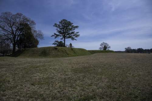 Trenches and Landscape in Yorktown, Virginia free photo