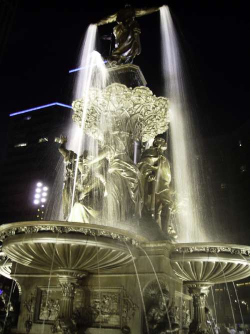 Tyler Davidson Fountain in Cincinnati, Ohio free photo