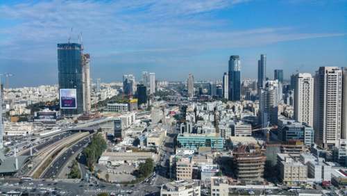 Urban Cityscape with buildings in Tel-Aviv, Israel free photo