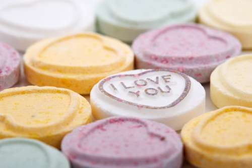 Valentine's Day Sugar Heart Candy free photo