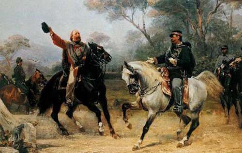 Victor Emmanuel and Giuseppe Garibaldi free photo