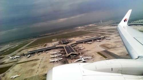 View from the Plane in Kuala Lumpur, Malaysia free photo