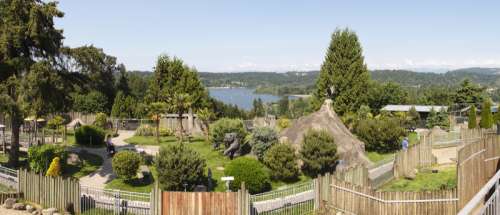 View of Lake Sammamish from the zoo in Issaquah, Washington free photo