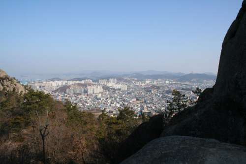 View of Mokpo from Yudalsan in South Korea free photo