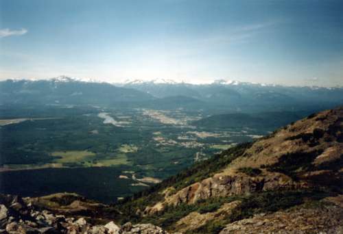 View from Mount Thornhill in Terrace, British Columbia free photo