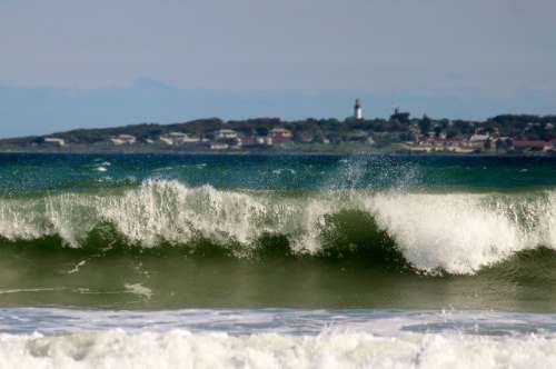 Waves at Robben Island at Cape Town, South Africa free photo