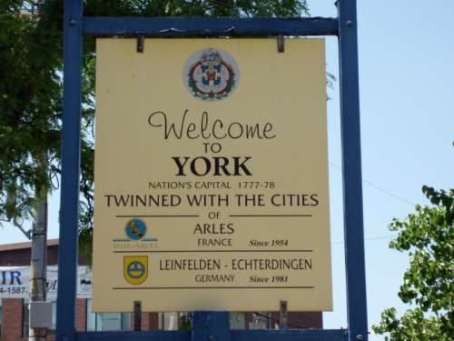 Welcome to York sign in Pennsylvania free photo
