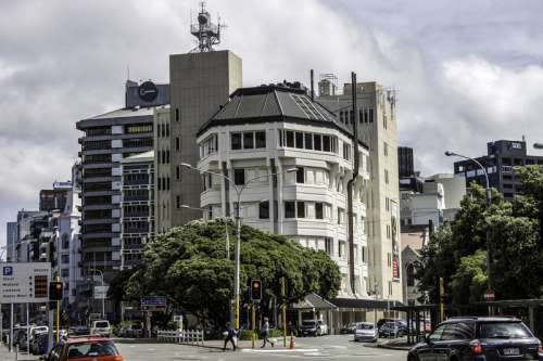 Wellington buildings downtown in New Zealand free photo