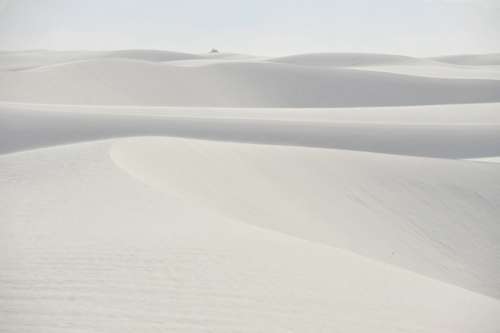 White Sand Dunes in New Mexico free photo