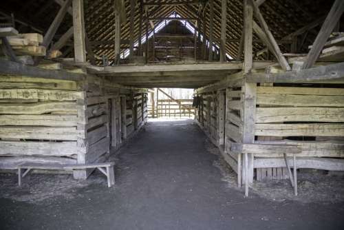 Wooden Cabin interior in Great Smoky Mountains National Park, North Carolina free photo