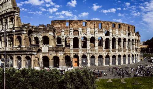 Landscape Coliseum Rome, Italy free image
