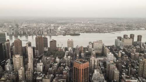 new york city at morning skyline free image