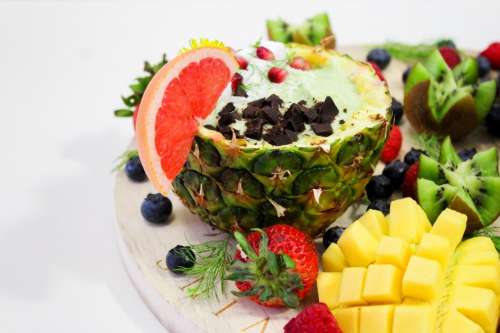 Fruit on a bowl