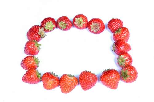 Strawberries in circle