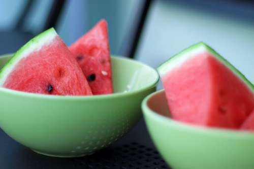 watermelon in bowl
