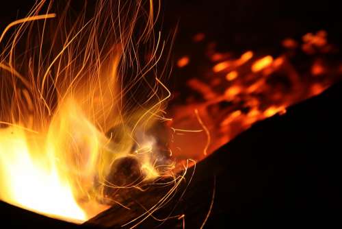 Abstract Blaze Bonfire Burn Campfire Camping