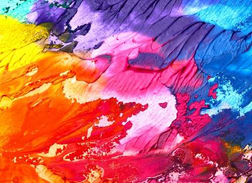 Abstract Art Background Paint Texture Colorful