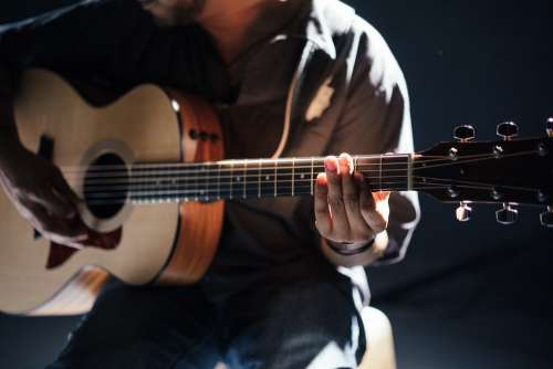 Acoustic Band Guitar Guitarist Instrument Man